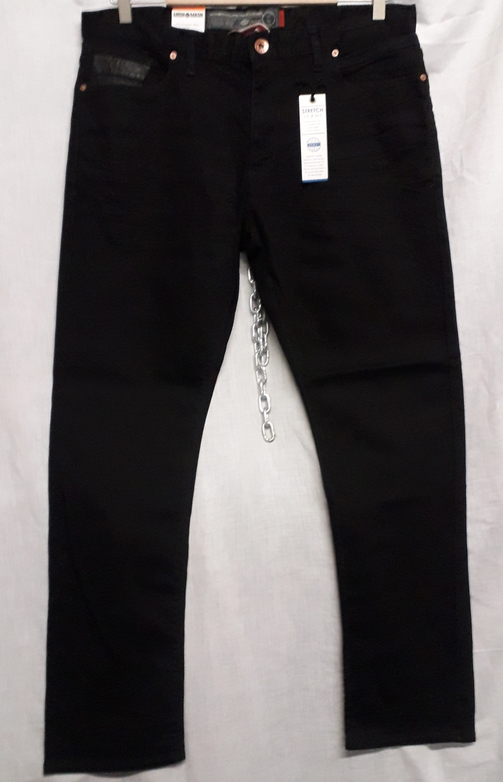 MISH MASH SLIM STRETCH BLACK JEANS - Barry's Shop