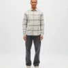 DIESEL BRUCE SHIRT SMOKE BROWN