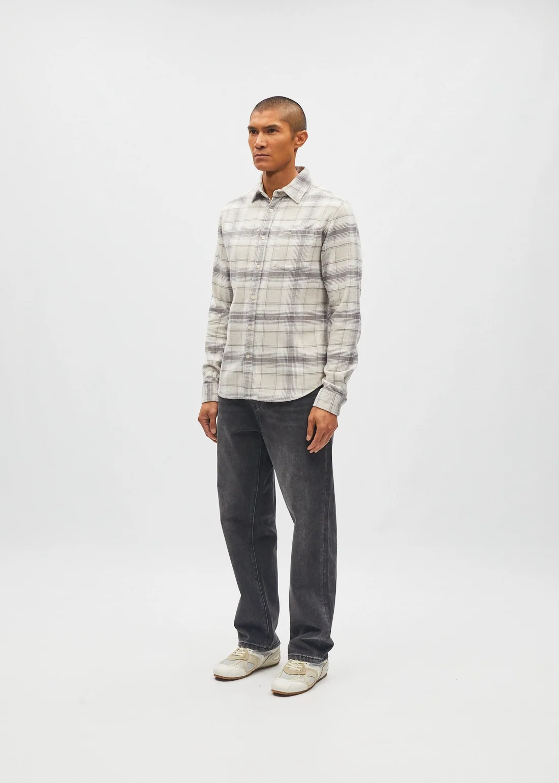 DIESEL BRUCE SHIRT SMOKE BROWN.2