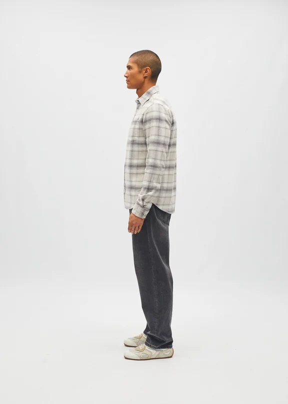 DIESEL BRUCE SHIRT SMOKE BROWN.3