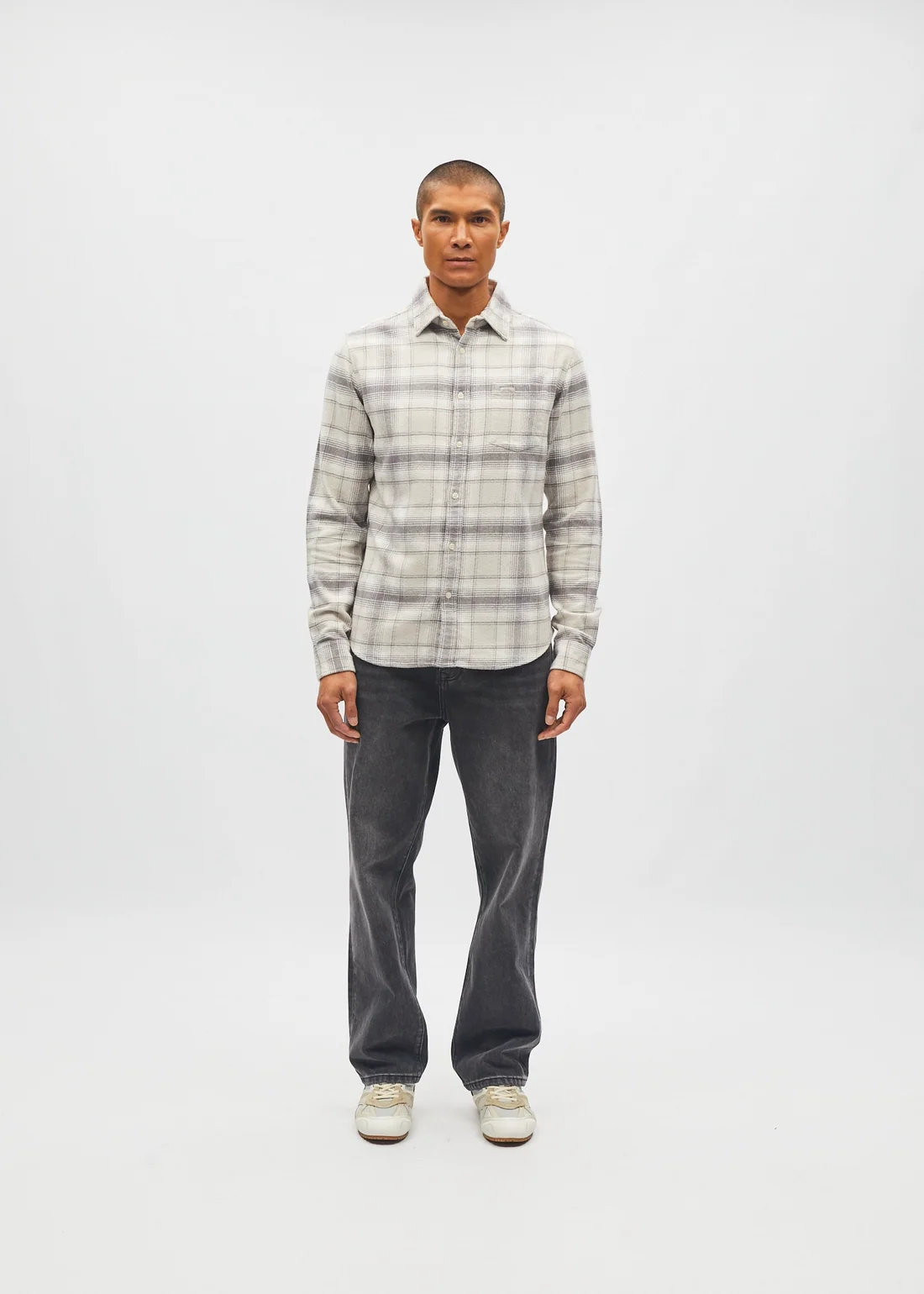 DIESEL BRUCE SHIRT smoke brown